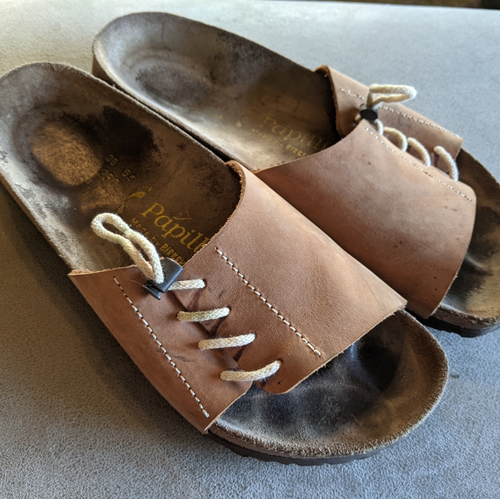 Papillio by Birkenstock tan sandal size 39 250 L8